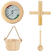 Set di Accessori per Sauna 4 pcs Marrone 42023676