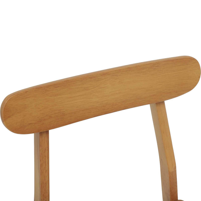 Sedia da pranzo 2 pcs Naturale Legno Massello 42020486