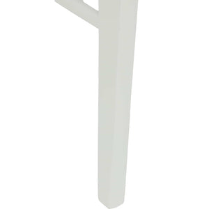 Sedia da pranzo 2 pcs Bianco e Grigio Legno Massello 42020487