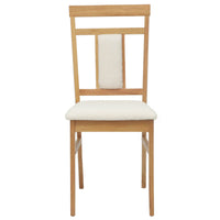 Sedia da pranzo 2 pcs Naturale e chiaro Legno Massello 42020509