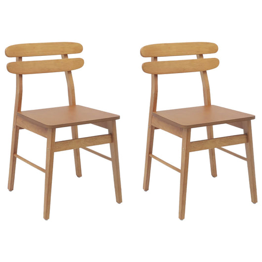 Sedia da pranzo 2 pcs Naturale Legno Massello 42020513
