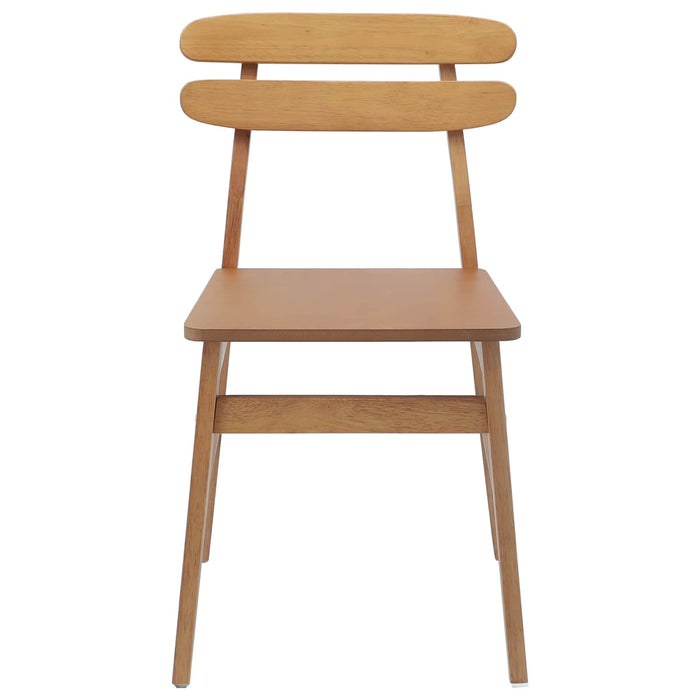 Sedia da pranzo 2 pcs Naturale Legno Massello 42020513