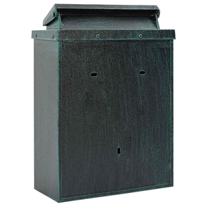 Cassetta Postale da Muro con porta Verde 29 x 13 x 41 cm 42023496