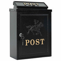 Cassetta Postale da Muro con archiviazione Nero 29 x 13 x 41 cm 42023497