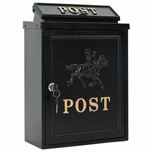 Cassetta Postale da Muro con archiviazione Nero 29 x 13 x 41 cm 42023497