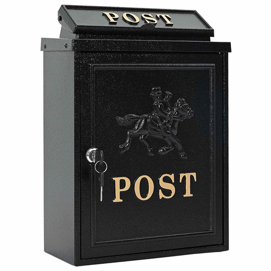Cassetta Postale da Muro con archiviazione Nero 29 x 13 x 41 cm 42023497