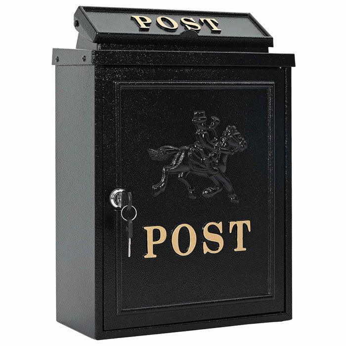 Cassetta Postale da Muro con archiviazione Nero 29 x 13 x 41 cm 42023497