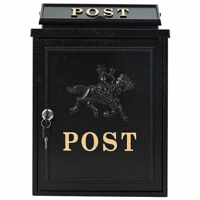 Cassetta Postale da Muro con archiviazione Nero 29 x 13 x 41 cm 42023497