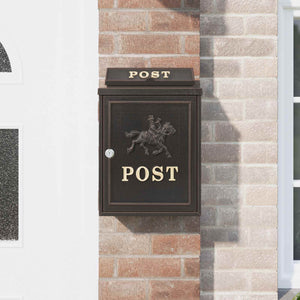 Cassetta Postale da Muro con porta Bronzo 29 x 13 x 41 cm 42023499