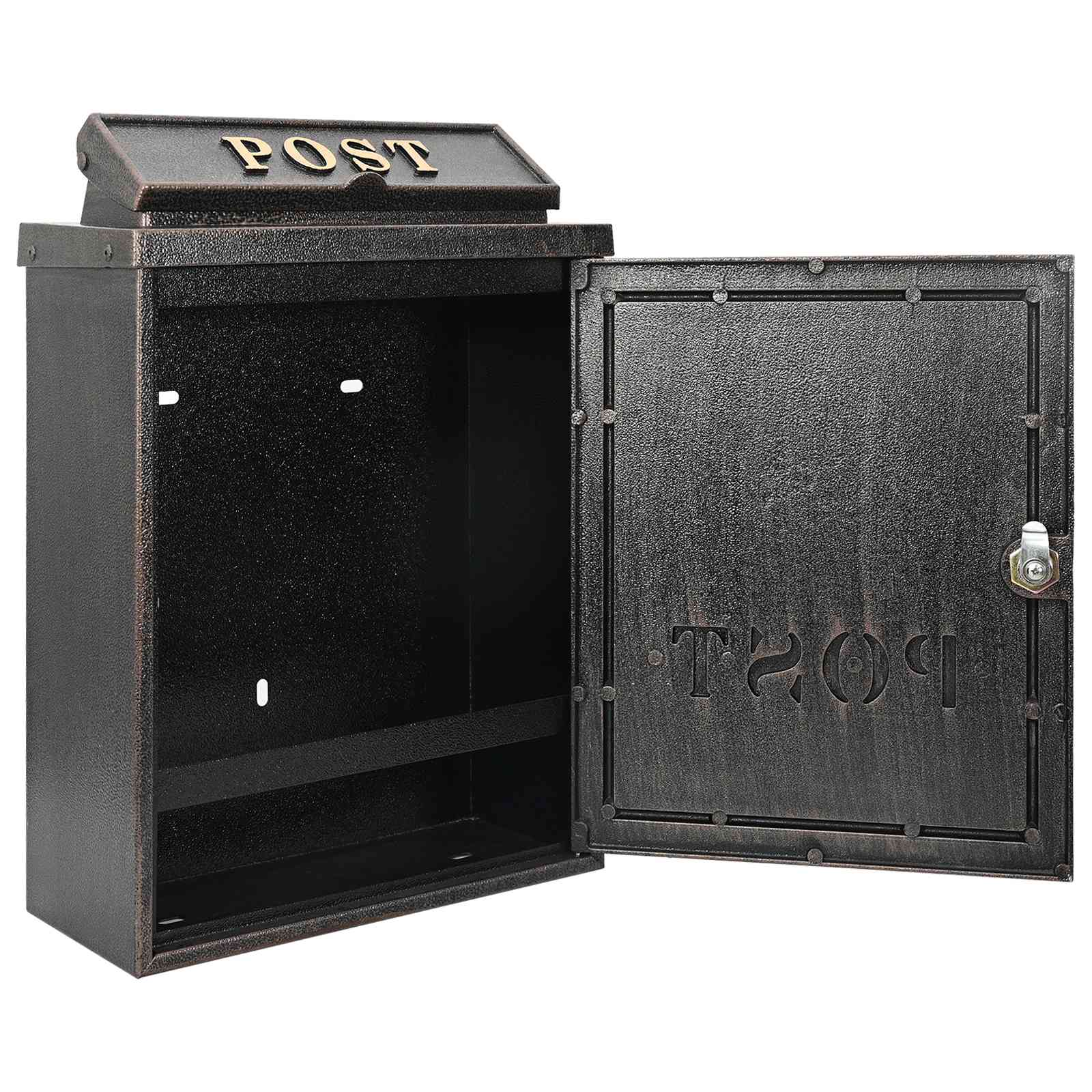 Cassetta Postale da Muro con porta Bronzo 29 x 13 x 41 cm 42023499