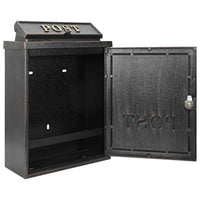 Cassetta Postale da Muro con porta Bronzo 29 x 13 x 41 cm 42023499