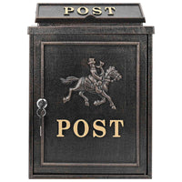 Cassetta Postale da Muro con porta Bronzo 29 x 13 x 41 cm 42023499