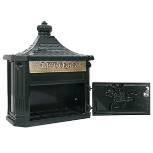 Cassetta Postale da Muro con porta Verde 40.5 x 15.5 x 44 cm 42023500