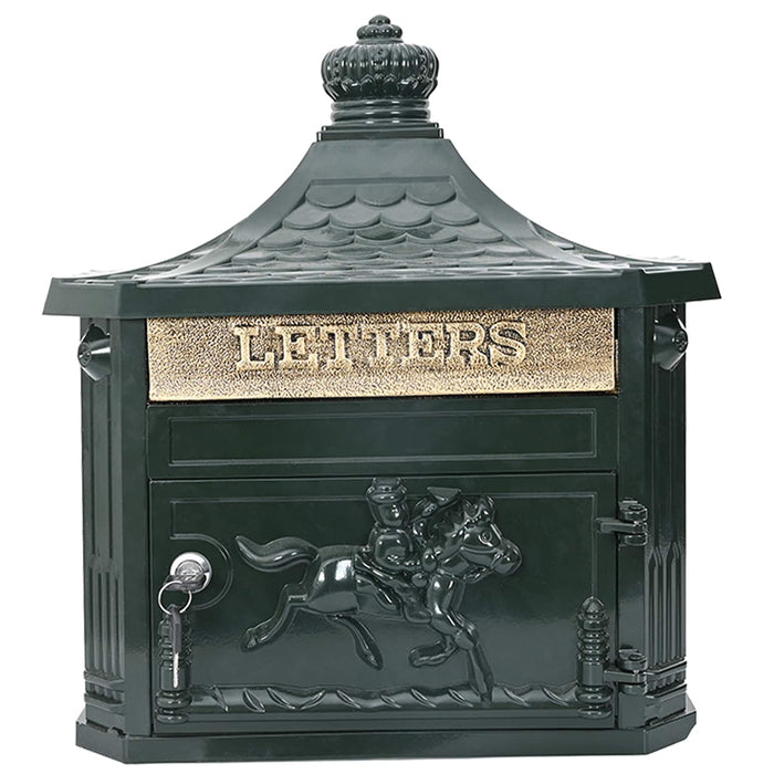 Cassetta Postale da Muro con porta Verde 40.5 x 15.5 x 44 cm 42023500