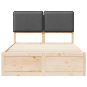 Letto con Testiera Rivestita Grigio scuro 120 x 200 cm 3405518