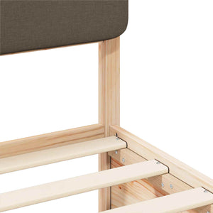 Letto con Testiera Rivestita Talpa 120 x 200 cm Pino massello 3405530