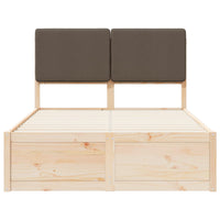 Letto con Testiera Rivestita Talpa 120 x 200 cm Pino massello 3405530