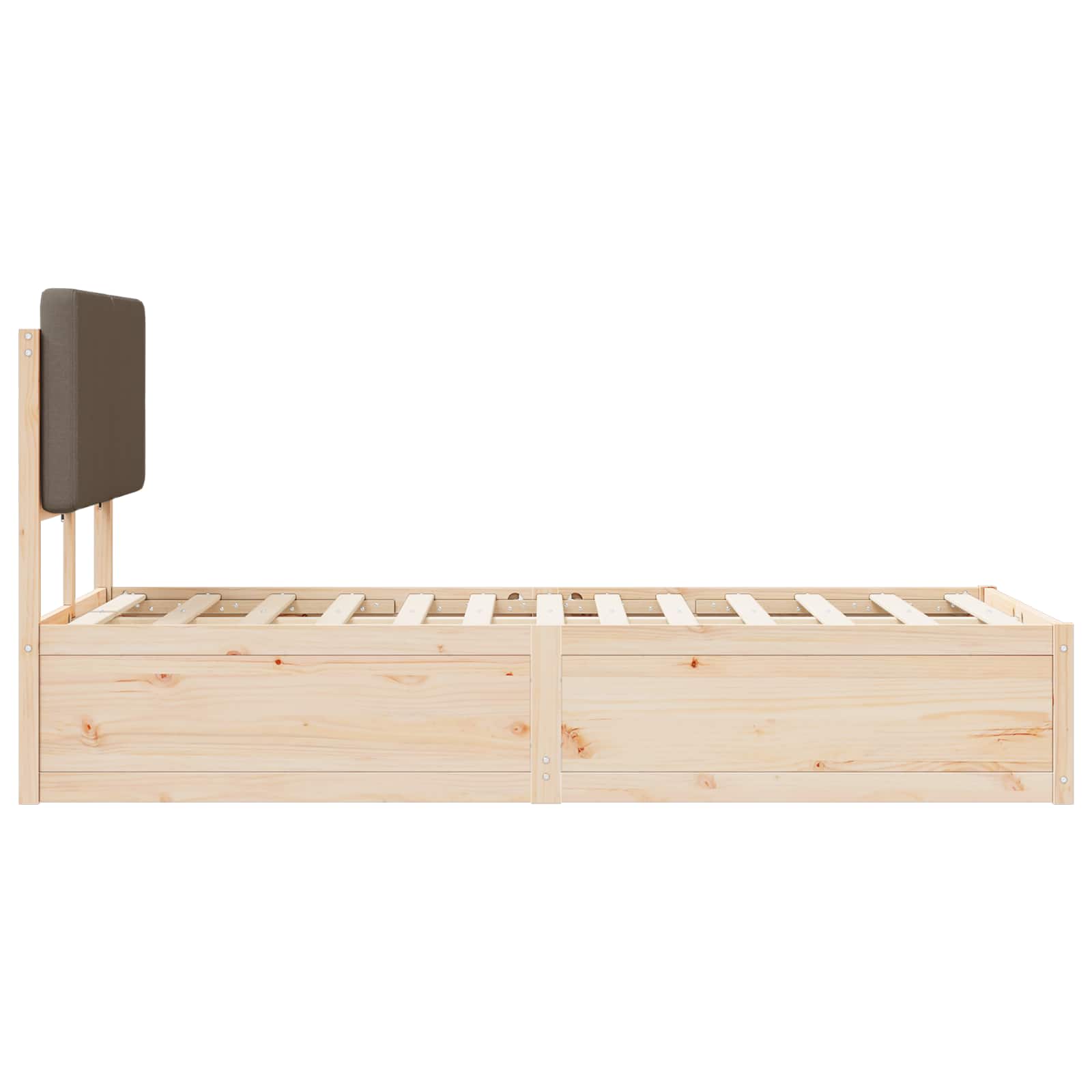 Letto con Testiera Rivestita Talpa 120 x 200 cm Pino massello 3405530