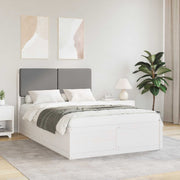 Letto con Testiera Rivestita Grigio chiaro 120 x 190 cm 3405536