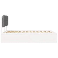 Letto con Testiera Rivestita Grigio chiaro 120 x 190 cm 3405546