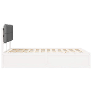 Letto con Testiera Rivestita Grigio chiaro 120 x 190 cm 3405546