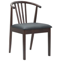 Sedia da pranzo 2 pcs Marrone chiaro e nero 42020394