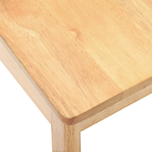 Sedia da pranzo 2 pcs Naturale Legno di gomma massiccio 42020396