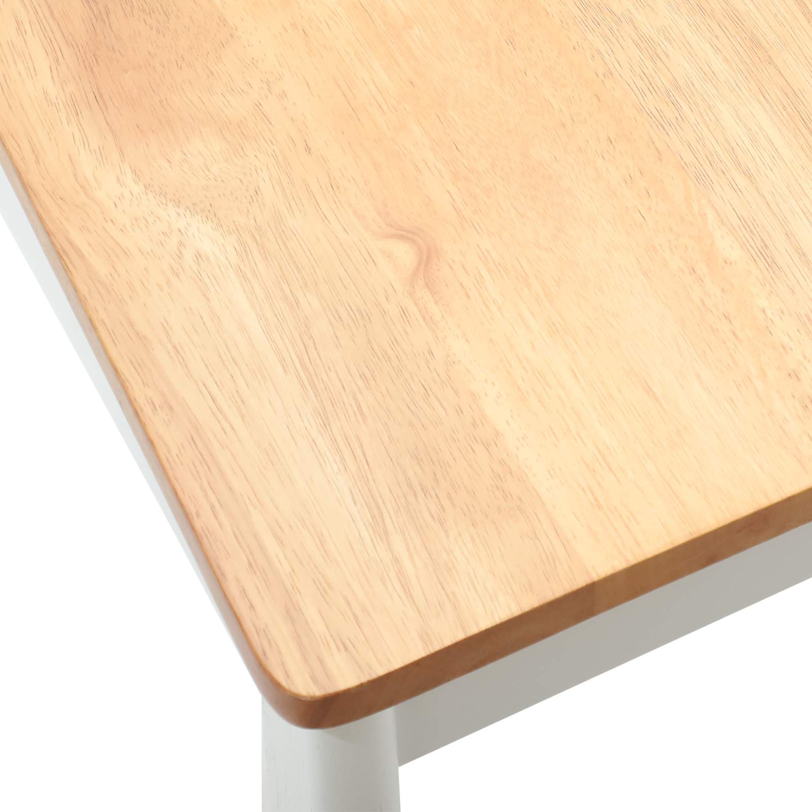 Sedia da pranzo 2 pcs bianco e naturale 42020398