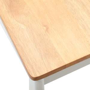 Sedia da pranzo 2 pcs bianco e naturale 42020398