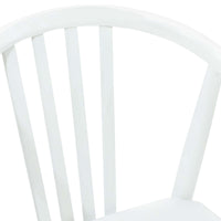 Sedia da pranzo 2 pcs Bianco Legno di gomma massiccio 42020399