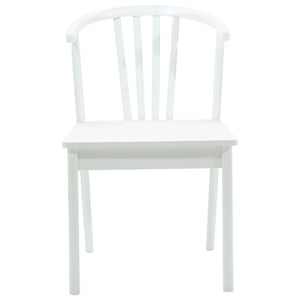 Sedia da pranzo 2 pcs Bianco Legno di gomma massiccio 42020399