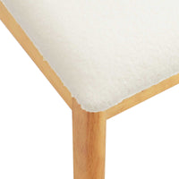 Sedia da pranzo 2 pcs Naturale e Bianco 42020401