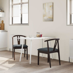 Sedia da pranzo 2 pcs Marrone chiaro e nero 42020403