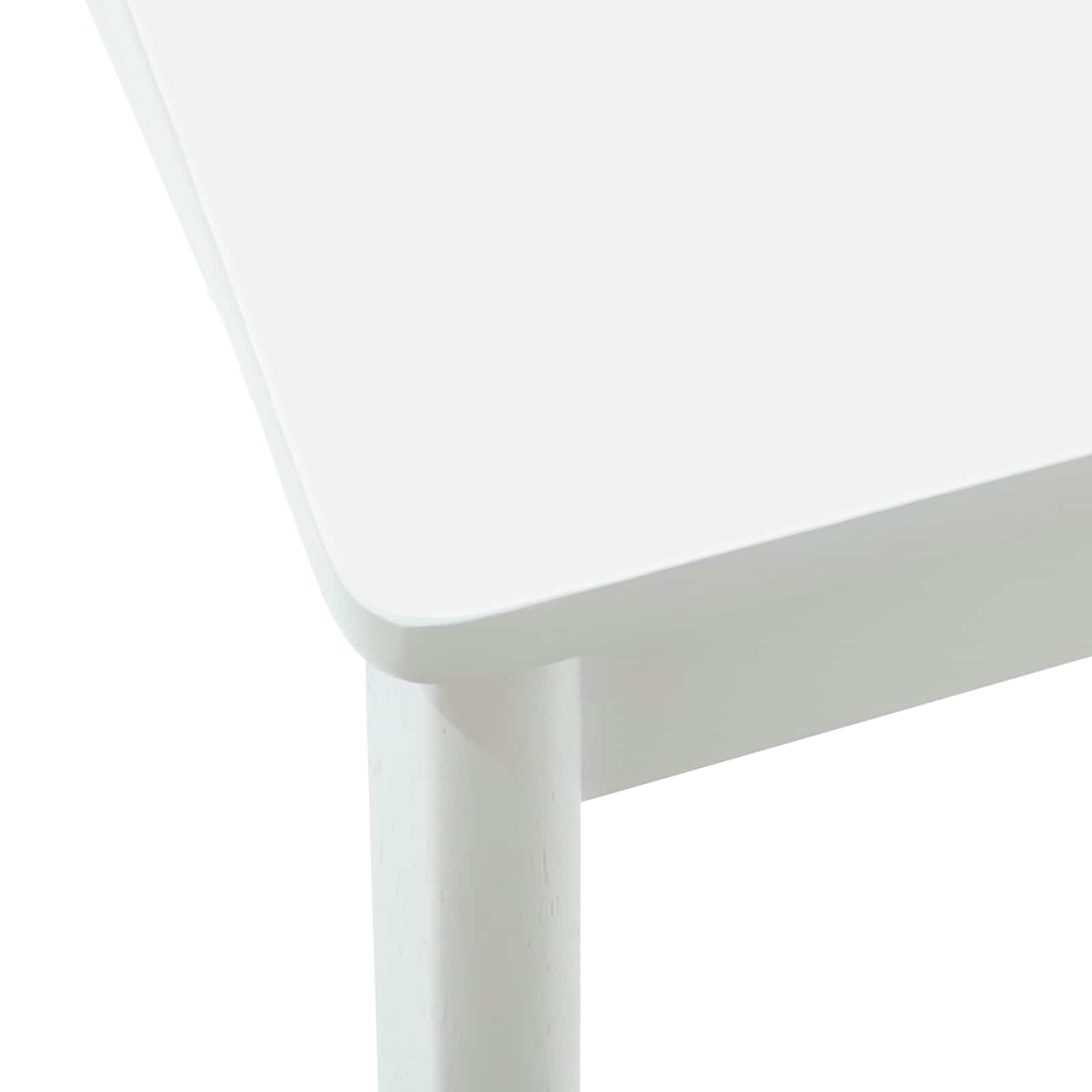 Sedia da pranzo 2 pcs Bianco e Bianco Legno di gomma solido 42020408