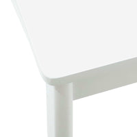 Sedia da pranzo 2 pcs Bianco e Bianco Legno di gomma solido 42020408