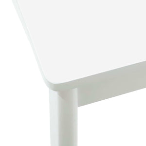 Sedia da pranzo 2 pcs Bianco e Bianco Legno di gomma solido 42020408