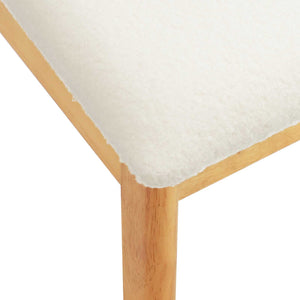 Sedia da pranzo 2 pcs Naturale e chiaro Legno di gomma solido 42020410