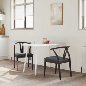 Sedia da pranzo 2 pcs Marrone chiaro e nero 42020412