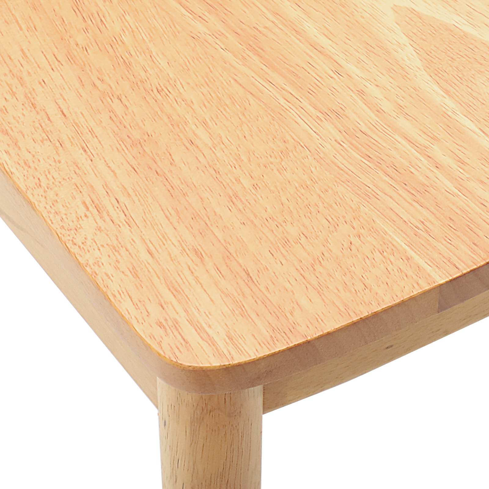 Sedia da pranzo 2 pcs Naturale Legno di gomma solido 42020414