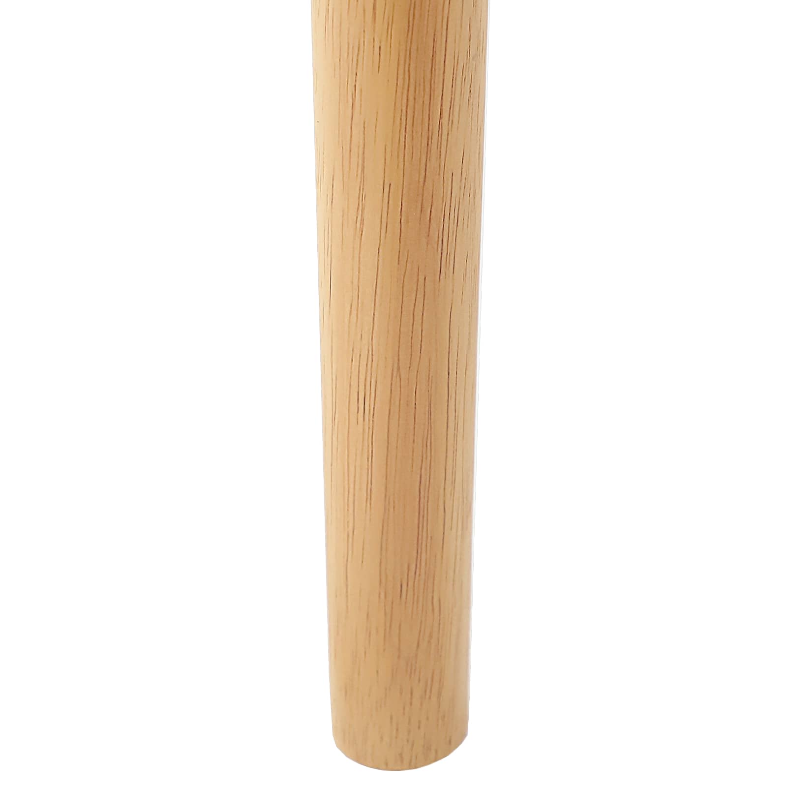 Sedia da pranzo 2 pcs Naturale e chiaro Legno di gomma solido 42020419