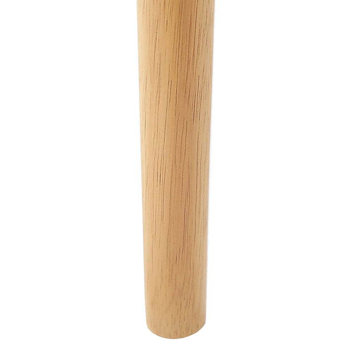 Sedia da pranzo 2 pcs Naturale e chiaro Legno di gomma solido 42020419