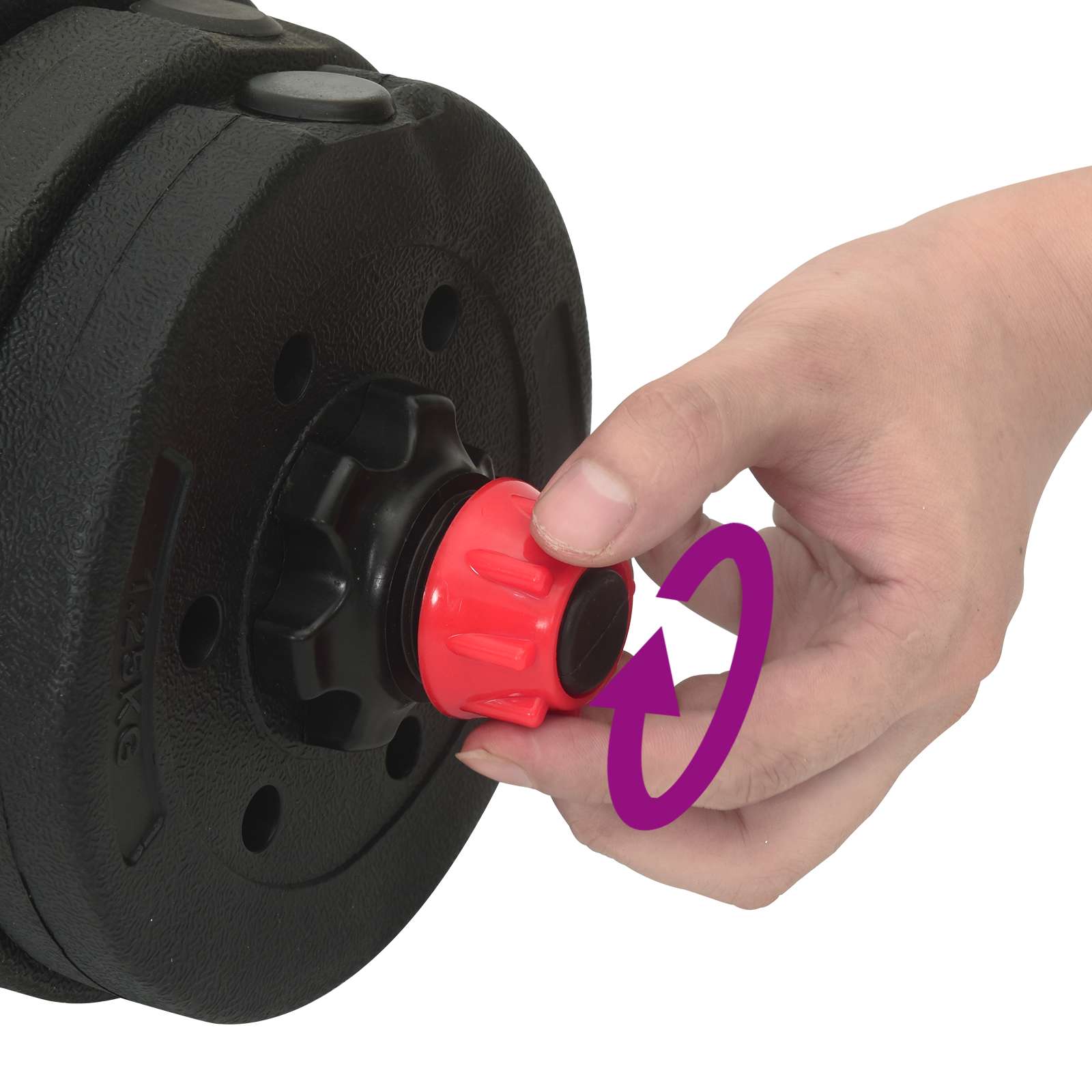 Set di Manubri 2-in-1 Nero e Rosso 121 x 19,5 x 19,5 cm 42023465