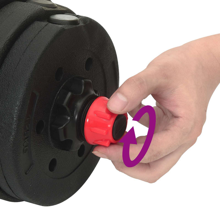 Set di Manubri 4-in-1 Nero e Rosso 121 x 19,5 x 19,5 cm 42023469