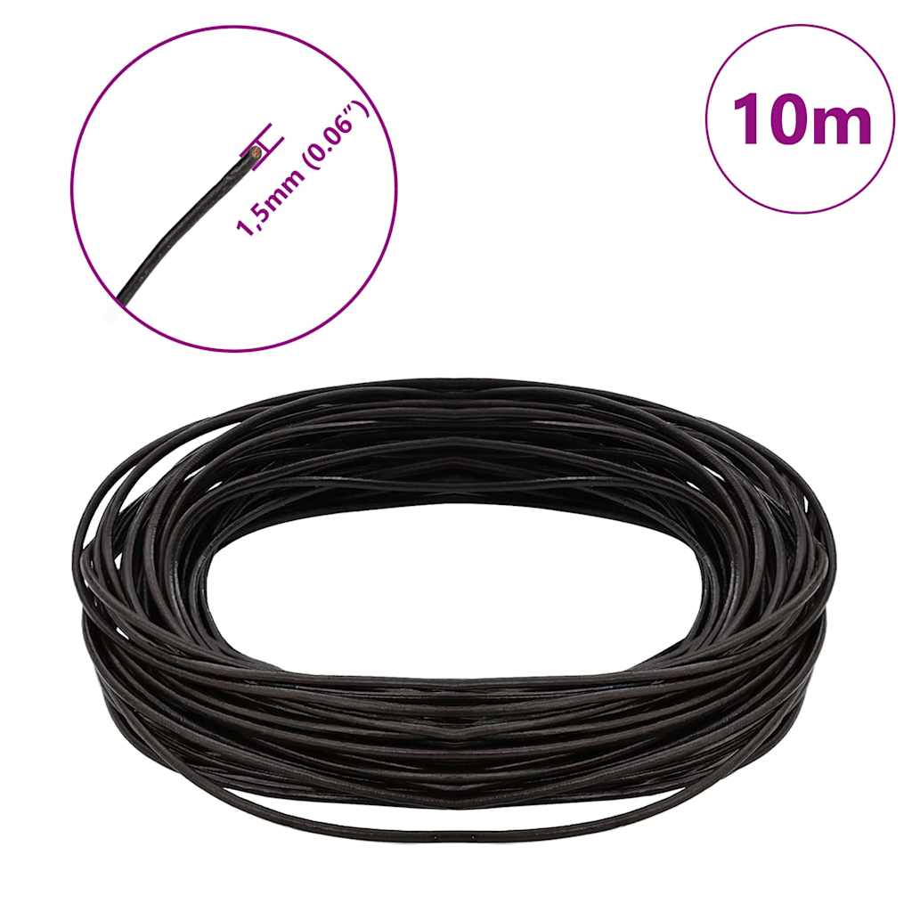 Cordino in Pelle Marrone Scuro Ø1,5 mm x 10 m Pelle 42021974