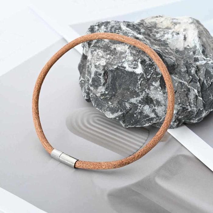 Cordino in Pelle Marrone Ø4 mm x 50 m Pelle 42022029