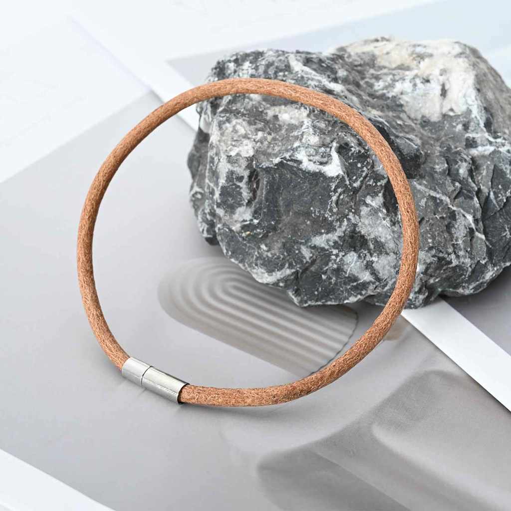 Cordino in Pelle Marrone Ø5 mm x 50 m Pelle 42022032