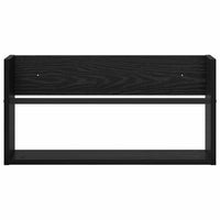 Scaffale per riviste Rovere Nero 60 x 12 x 30 cm 890792