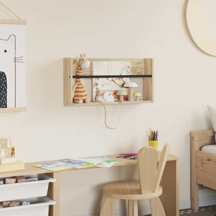 Scaffale per riviste Rovere Sonoma 60 x 12 x 30 cm 890794