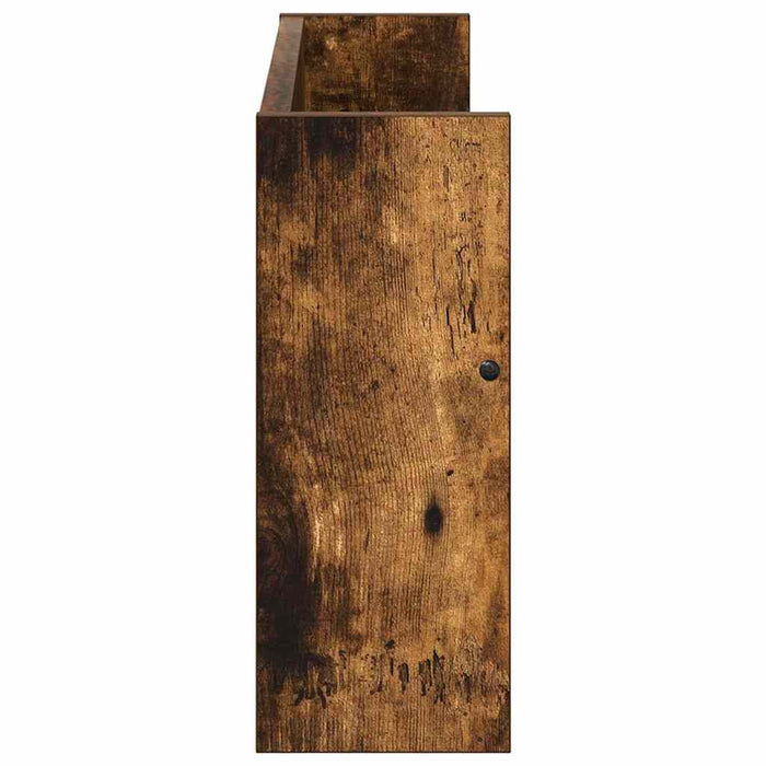 Scaffale per riviste 2 pcs Rovere fumé 60 x 12 x 30 cm 890797