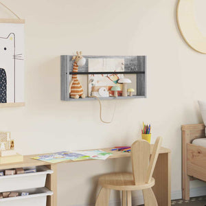 Scaffale per riviste Grigio Sonoma 60 x 12 x 30 cm 890798